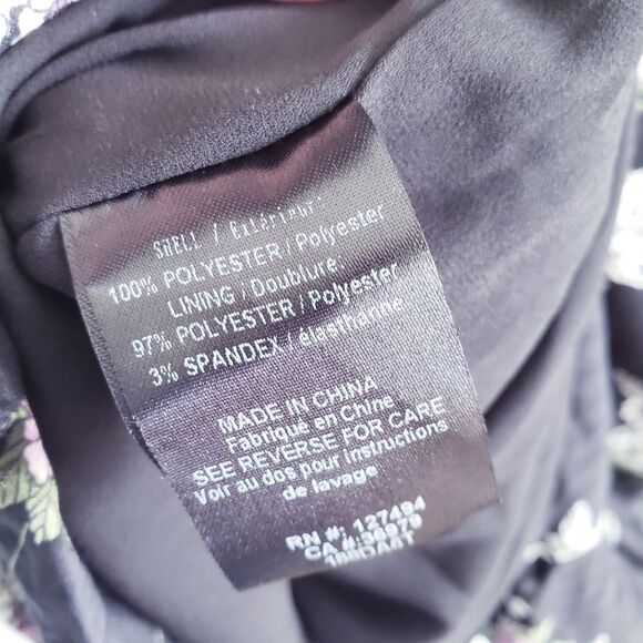 Heartloom Anthea Long Sleeve Black Floral‎ Mini Dress - Picture 12 of 12